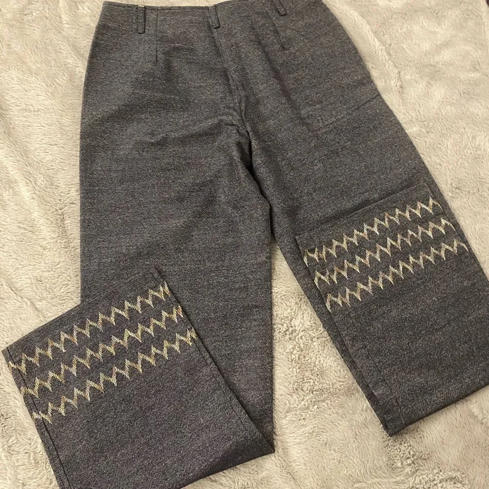 Missoni Sport wool/ cotton straight leg pants, size 44(XL)